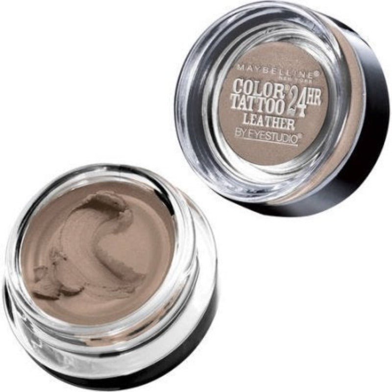 Maybelline Eye Studio Color Tattoo Leather 24HR Cream Gel Eye Shadow 80 Creamy Beige 0.14oz 4g Metallic