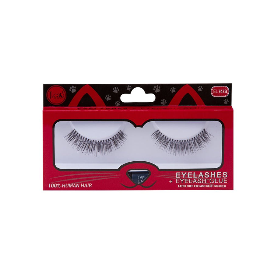 J. Cat Eyelashes + Eyelash Glue | Ramfa Beauty #color_EL747S