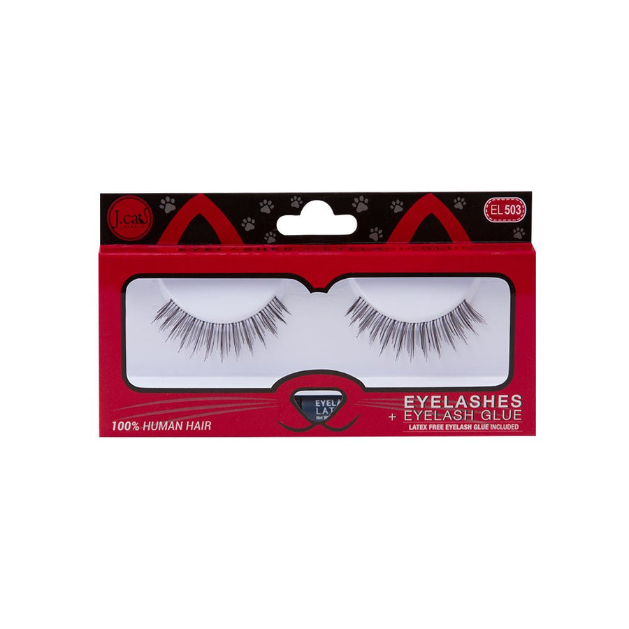 J. Cat Eyelashes + Eyelash Glue | Ramfa Beauty #color_EL503