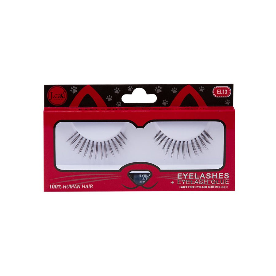 J. Cat Eyelashes + Eyelash Glue | Ramfa Beauty #color_EL13