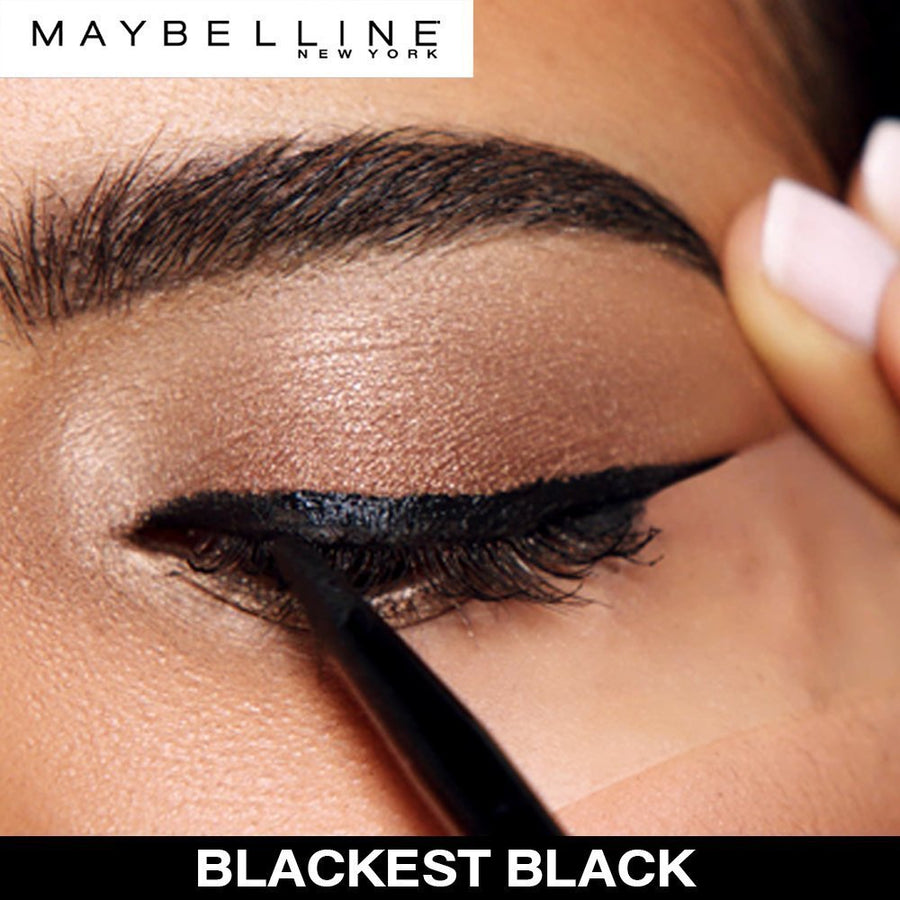 Maybelline Eyestudio Lasting Drama Gel Eyeliner Black 0.106oz 3g Matte, 24 Hours Intense Color 