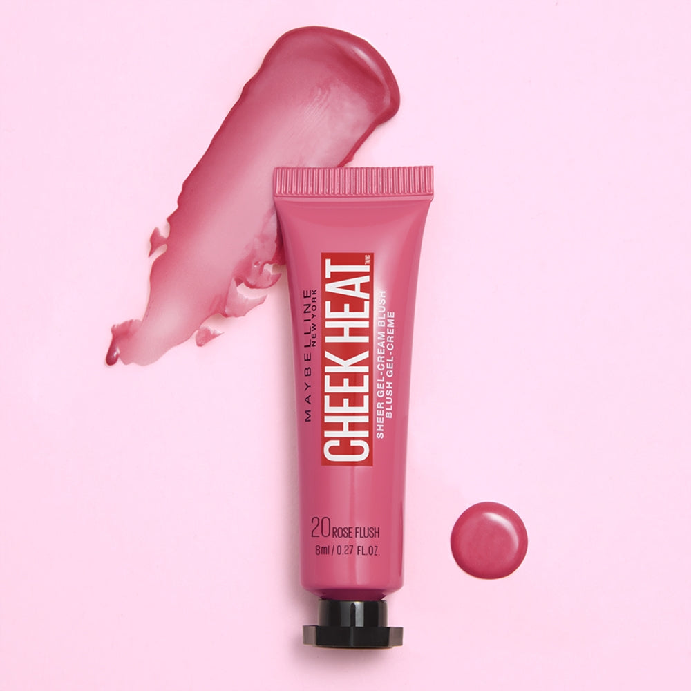 Maybelline Cheek Heat Gel Cream Blush 10ml  #color_20 Rose Flash