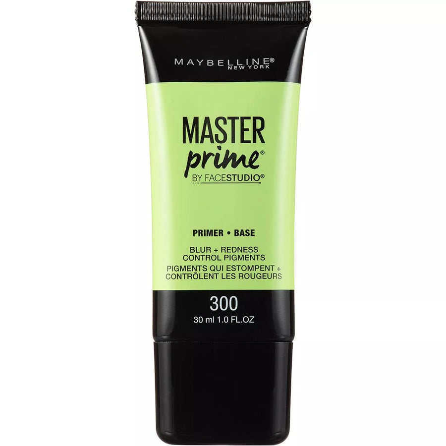 Maybelline Facestudio Master Makeup Face Primer 300 Blur + Redness 1.0oz 30ml 