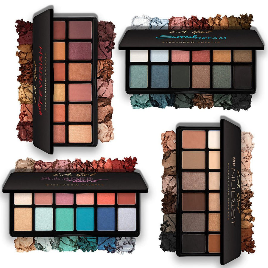 L.A. Girl Fanatic Eyeshadow Palette 12 x 1g, 12 Color, Highly Pigmented Formula