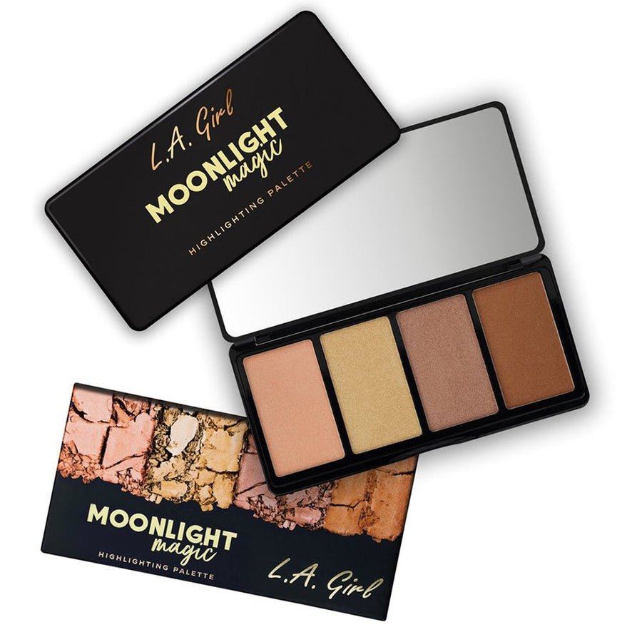 L.A. Girl Fanatic Highlighting Palette GBL426 Moonlight Magic 0.14oz 4g, Matte & Satin Finishes