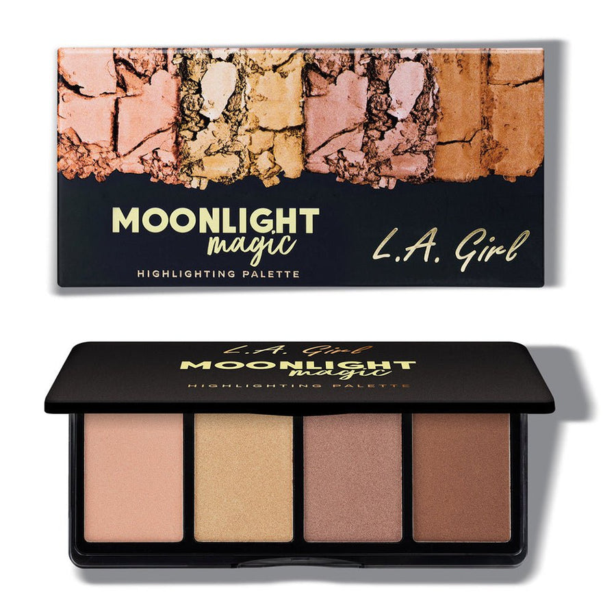 L.A. Girl Fanatic Highlighting Palette GBL426 Moonlight Magic 0.14oz 4g, Matte & Satin Finishes