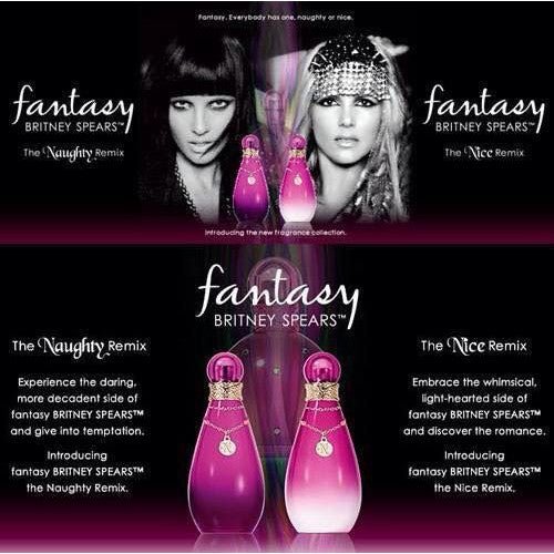 Britney Spears Fantasy The Naughty Remix Women Perfume 3.4oz 100ml EAU DE PARFUM SPRAY 