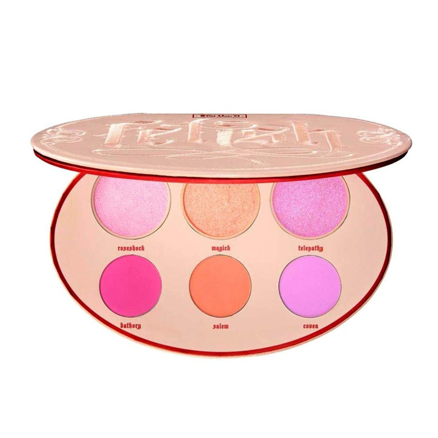 Kat Von D Fetish Blush + Highlighter Palette 0.09oz 2.5g, Matte Blushes, Glittery Highlighters