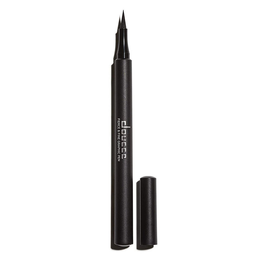 Doucce Fierce & Fine Graphic Pen Eyeliner Black Deeply Pigmented, Waterproof Graphic Liner 0.04oz 1.1ml 