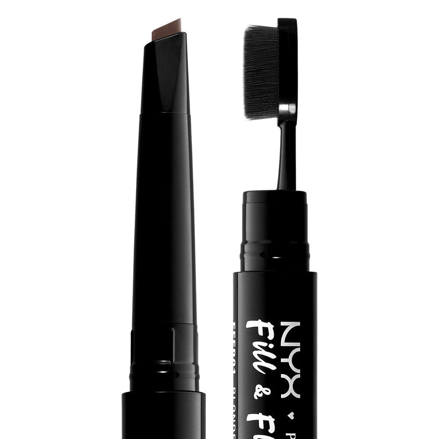 NYX Professional Fill & Fluff Eyebrow Pomade Pencil 2g, Fill, Define, Tame Brows, Vegan #color_Chocolate