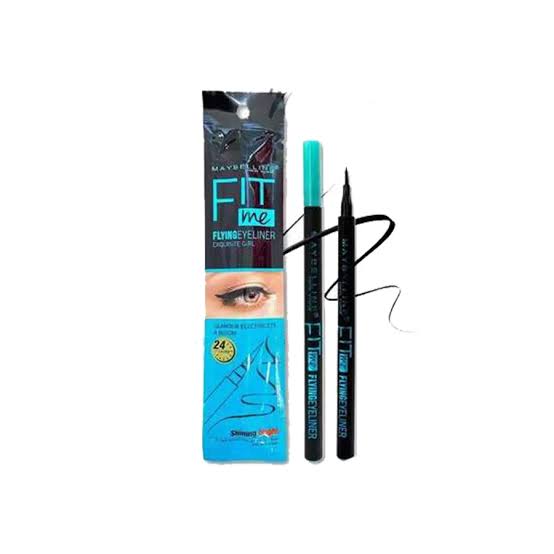 Maybelline Fit Me Flying Eyeliner Exquisite Girl 0.1oz 3g, Long Lasting, Highly Pigmented