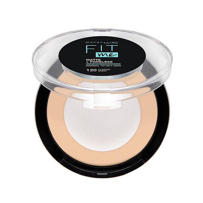 Maybelline Fit Me Matte + Poreless Powder 12g, Mattifying Powder, Poreless Look, 16 Hours #color_120 Classic Ivory