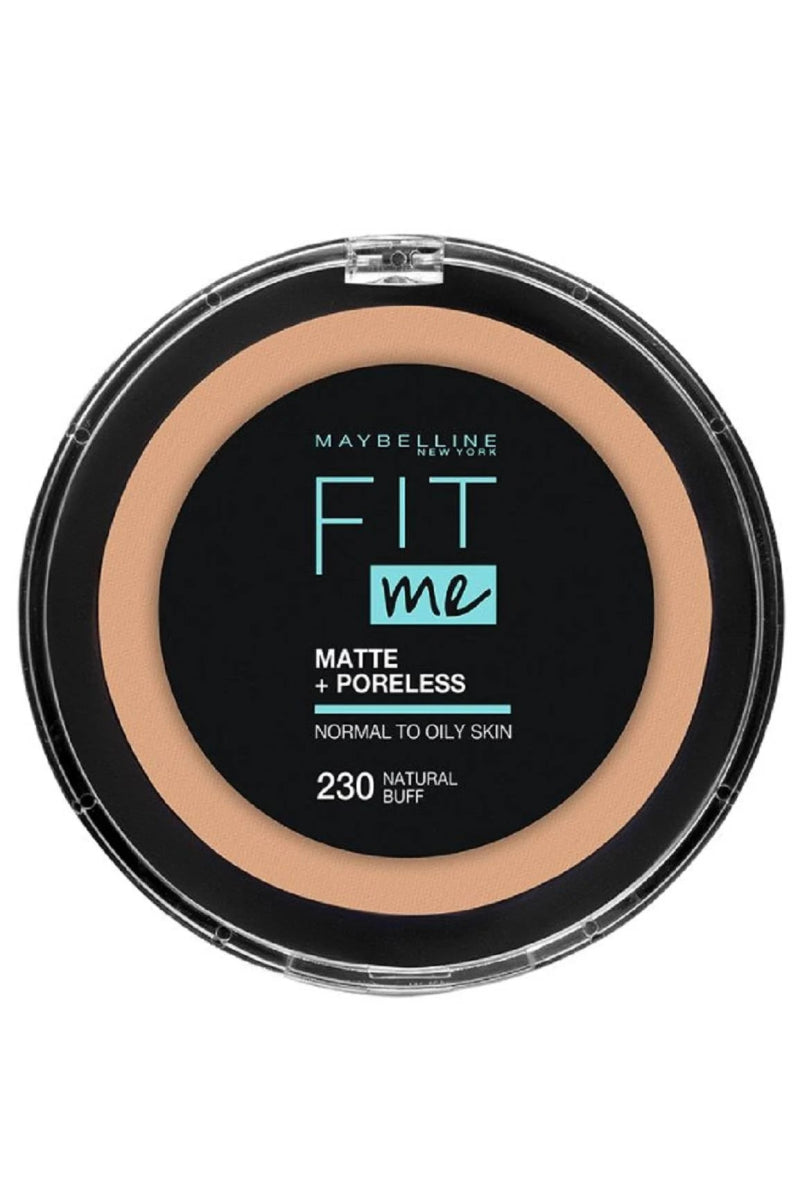 Maybelline Fit Me Matte + Poreless Powder 12g, Mattifying Powder, Poreless Look, 16 Hours #color_230 Natural Buff