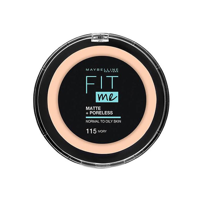 Maybelline Fit Me Matte + Poreless Powder 12g, Mattifying Powder, Poreless Look, 16 Hours #color_115 Ivory