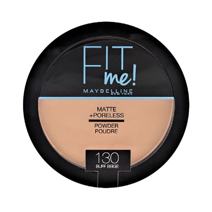 Maybelline Fit Me! Matte + Poreless Powder 14g, Long-Lasting Shine Control, Matte Finish #color_130 Buff Beige