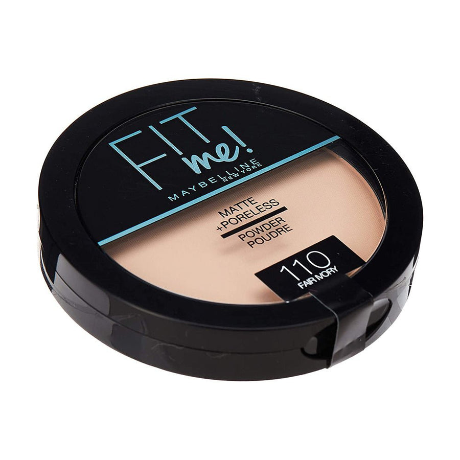 Maybelline Fit Me! Matte + Poreless Powder 14g, Long-Lasting Shine Control, Matte Finish #color_110 Fair Ivory