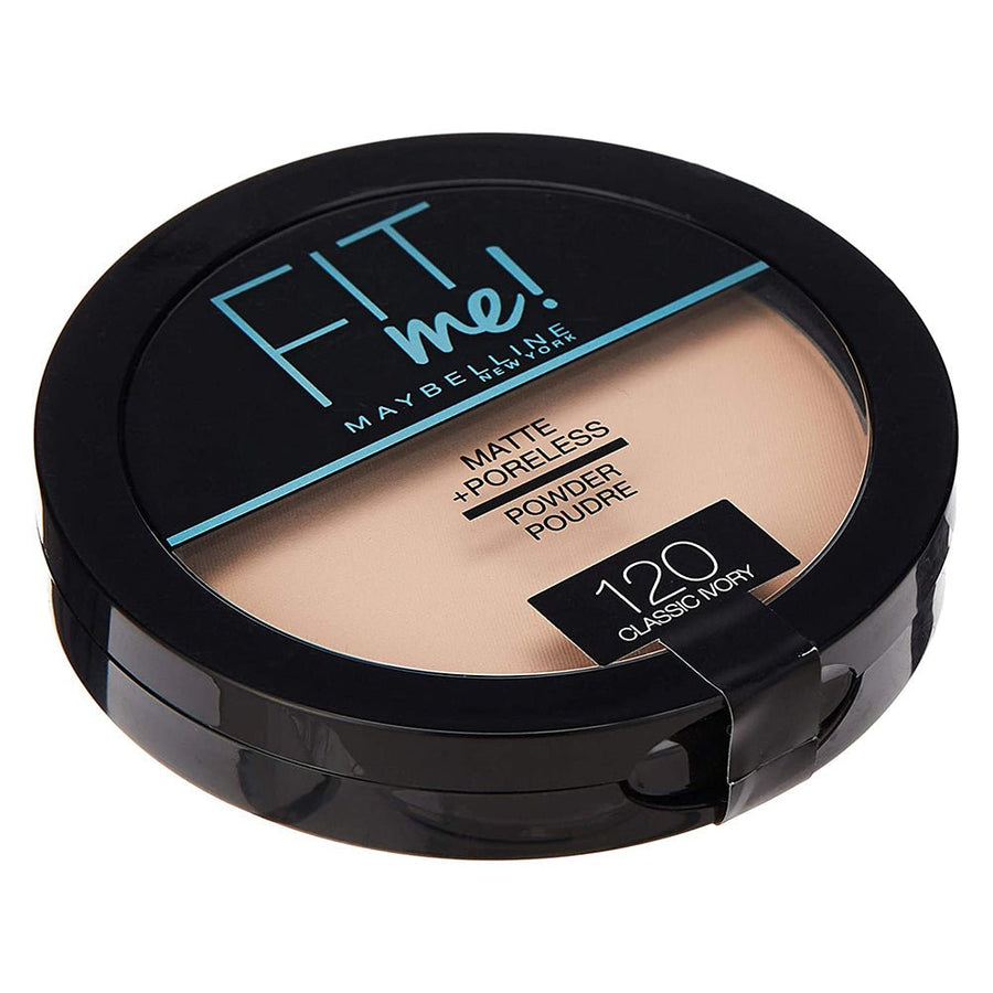 Maybelline Fit Me! Matte + Poreless Powder 14g, Long-Lasting Shine Control, Matte Finish #color_120 Classic Ivory