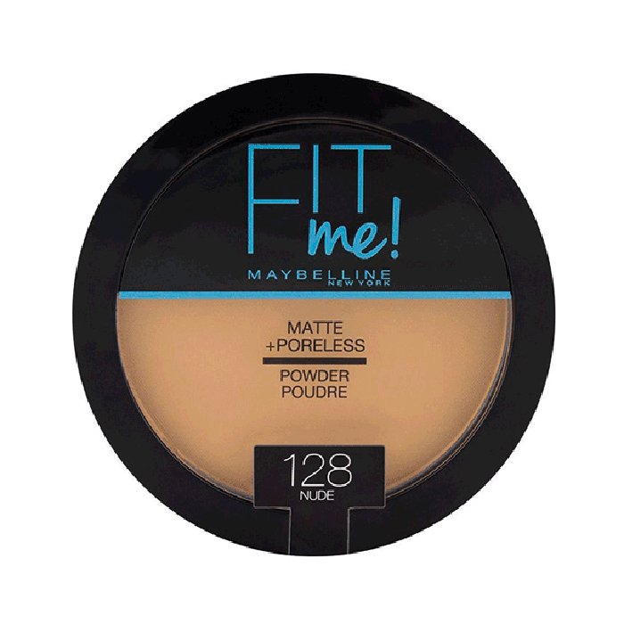 Maybelline Fit Me! Matte + Poreless Powder 14g, Long-Lasting Shine Control, Matte Finish #color_128 Nude