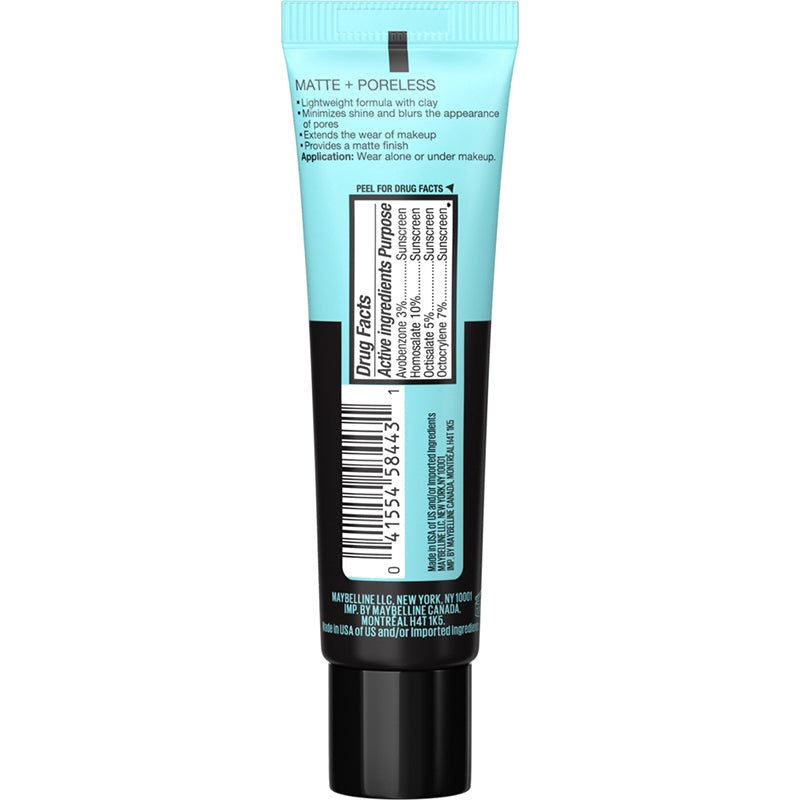 Maybelline Fit Me Primer Matte + Poreless Mattifying Face Primer 30ml, SPF 20, 16H Mattifying