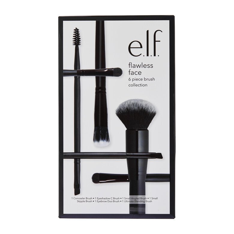 E.L.F Flawless Face Brush Collection 6Pcs Makeup Brushes Set