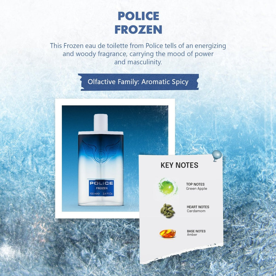 Police Frozen Men Perfume 3.4oz 100ml EAU DE TOILETTE SPRAY  