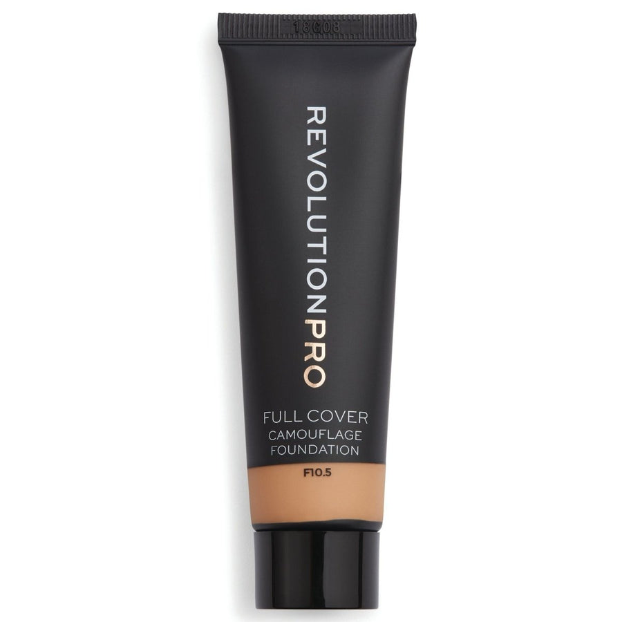 Revolution Full Cover Foundation, Smooth, Complete Coverage, Oily or Dry Skin #color_F10.5