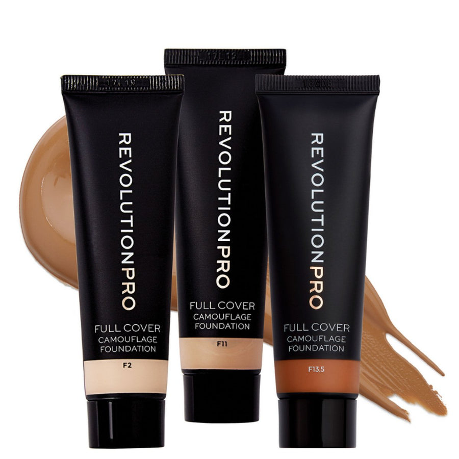 Revolution Full Cover Foundation, Smooth, Complete Coverage, Oily or Dry Skin