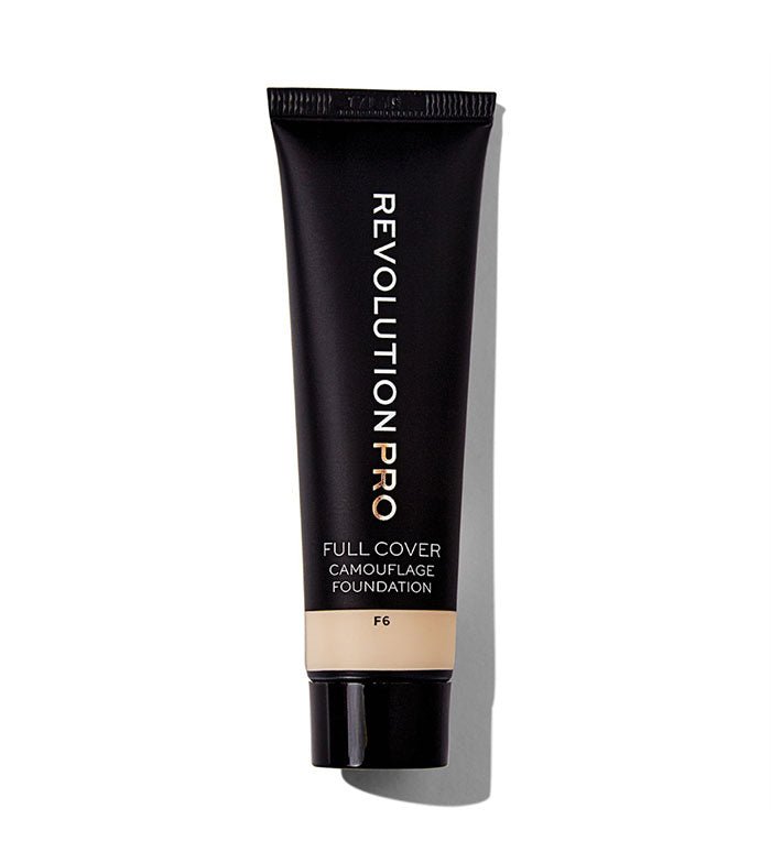 Revolution Full Cover Foundation, Smooth, Complete Coverage, Oily or Dry Skin #color_F6