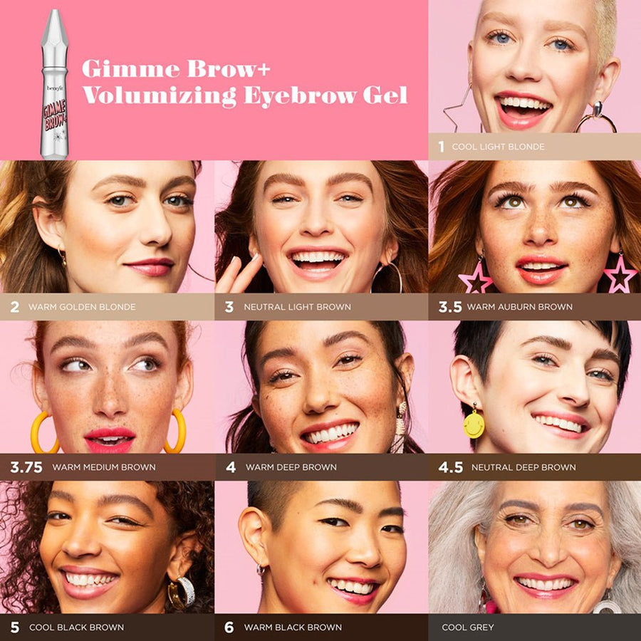 Benefit Gimme Brow Volumizing Eyebrow Gel Long Wearing Water-Resistant