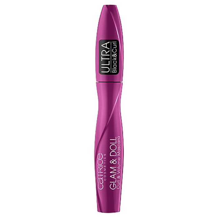 Catrice Glam & Doll Curl & Volume Mascara Deep Black Texture 0.34oz 10ml Ultra Black & Curl 