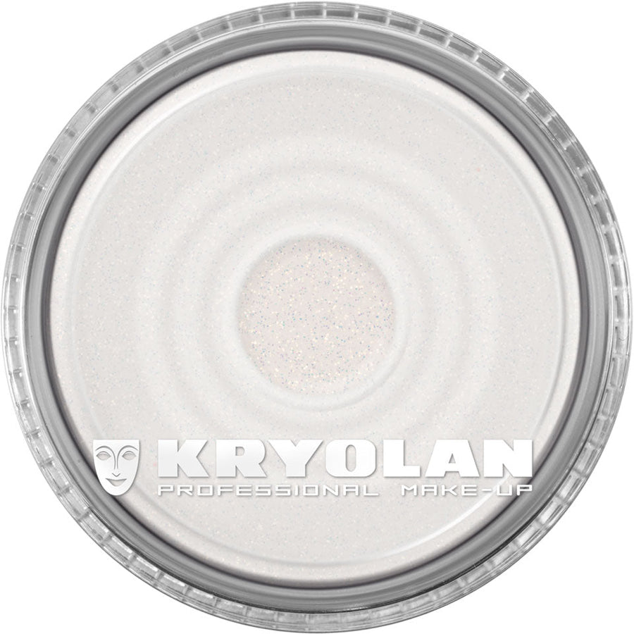 Kryolan Glitter Polyester Glimmer, Sparkling Effects on Body and Hair #color_Glimmer White