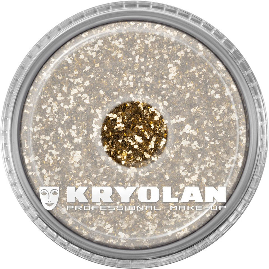 Kryolan Glitter Polyester Glimmer, Sparkling Effects on Body and Hair #color_Glimmer Gold