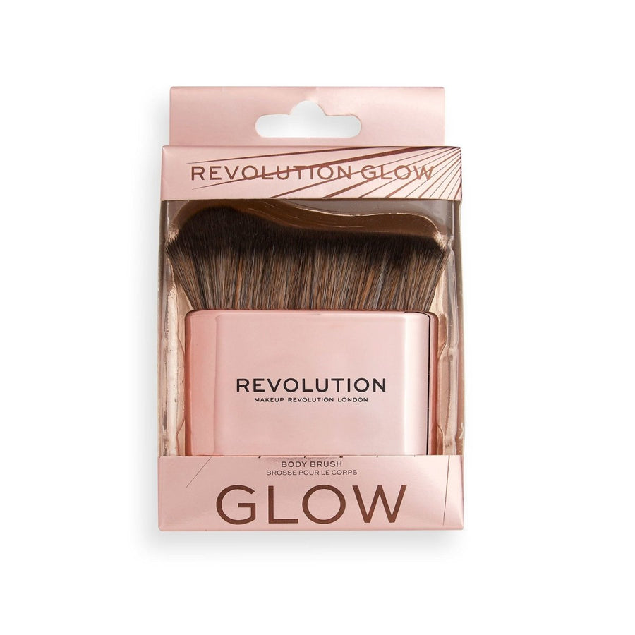 Revolution Glow Body Blending Blusher Brush, Dense, Fluffy Round Shape to Buff and Blend