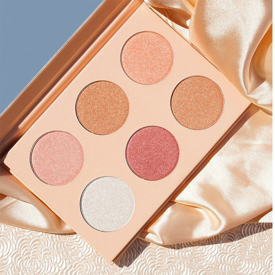 Kara Beauty Glow Dust Highlighter Palette Highlighter Kit HL08 0.21oz 6g, For Eyes, Lip, Cheek and For All Skin Types