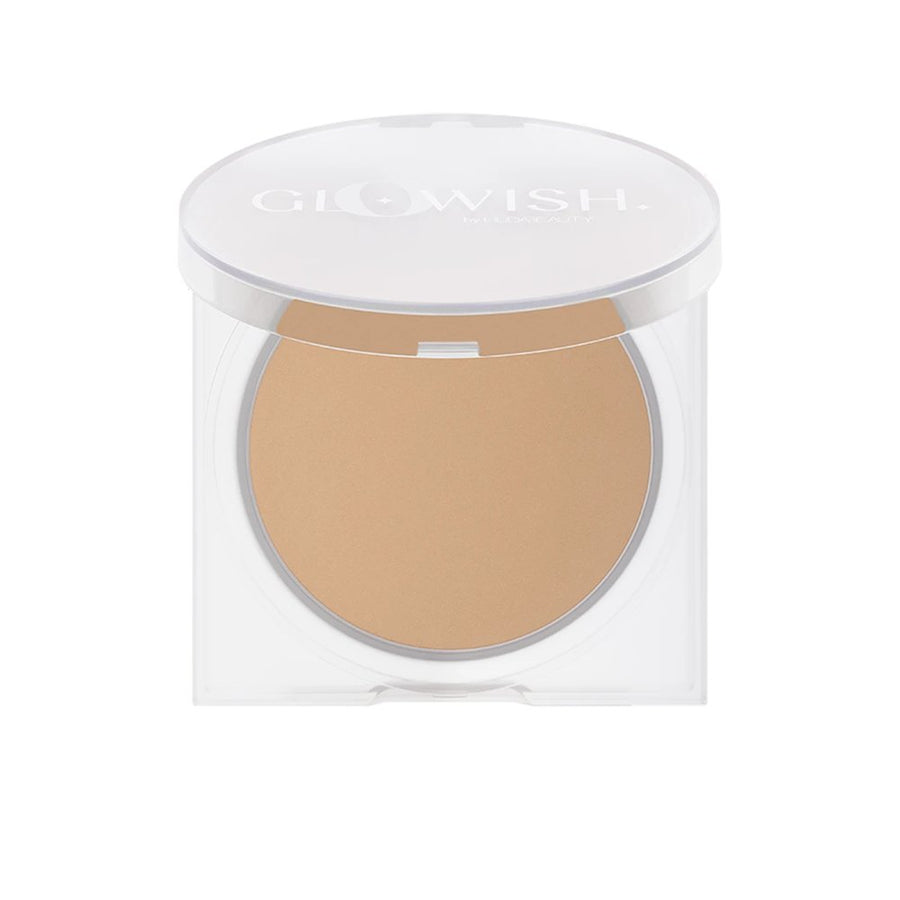 Huda Beauty GloWish Luminous Pressed Powder 13 Shades, Fragrance Free, Transfer Proof #color_02 Fair Light