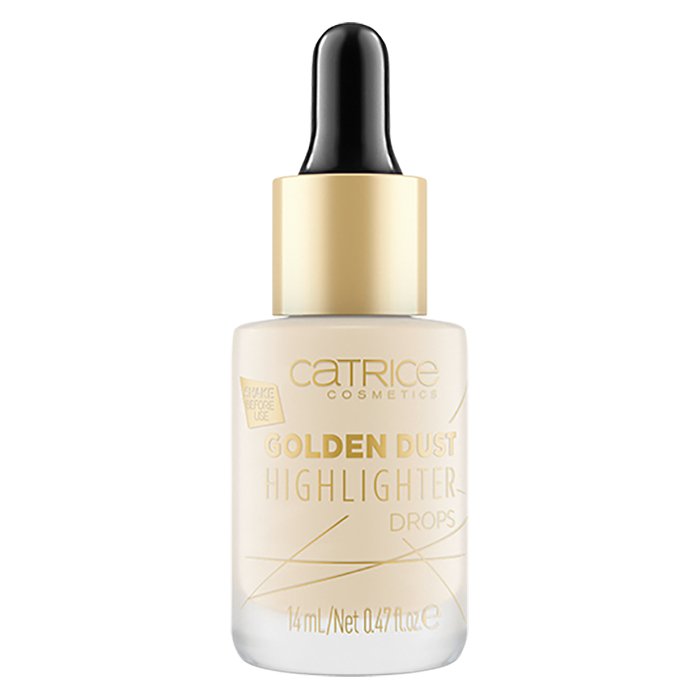 Catrice Golden Dust Highlighter Drops Liquid Highlights 0.47oz 14ml 010 Space Gold 