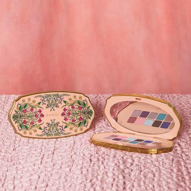 Gucci Gorgeous Flora Eyeshadow Palette 12 Satin, Metallic, Matte Shades Limited Edition