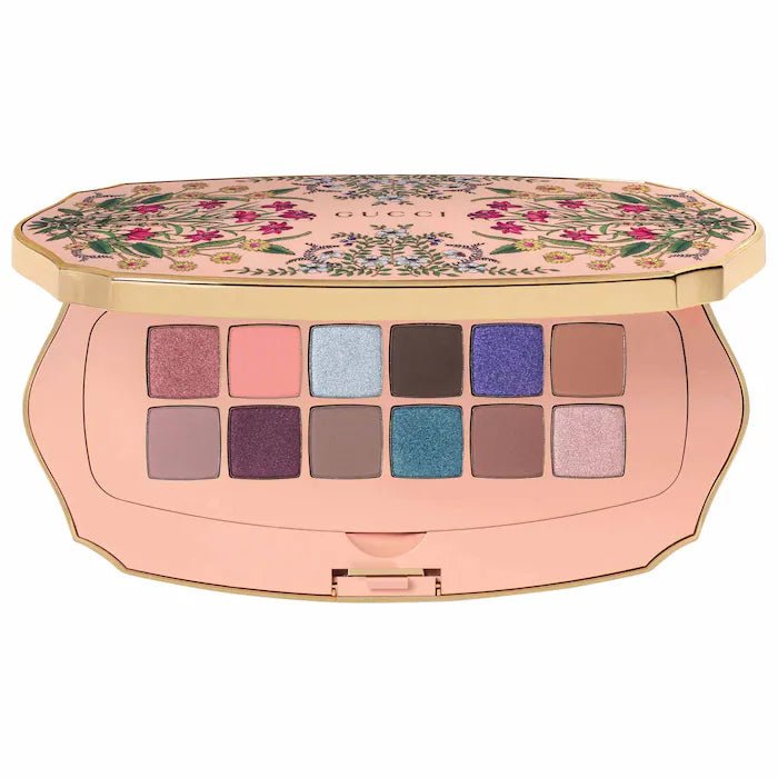 Gucci Gorgeous Flora Eyeshadow Palette 12 Satin, Metallic, Matte Shades Limited Edition