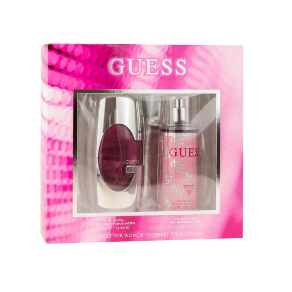 Guess Pink 2PC Gift Set Women Perfume 2.5oz 75ml EAU DE PARFUM SPRAY  