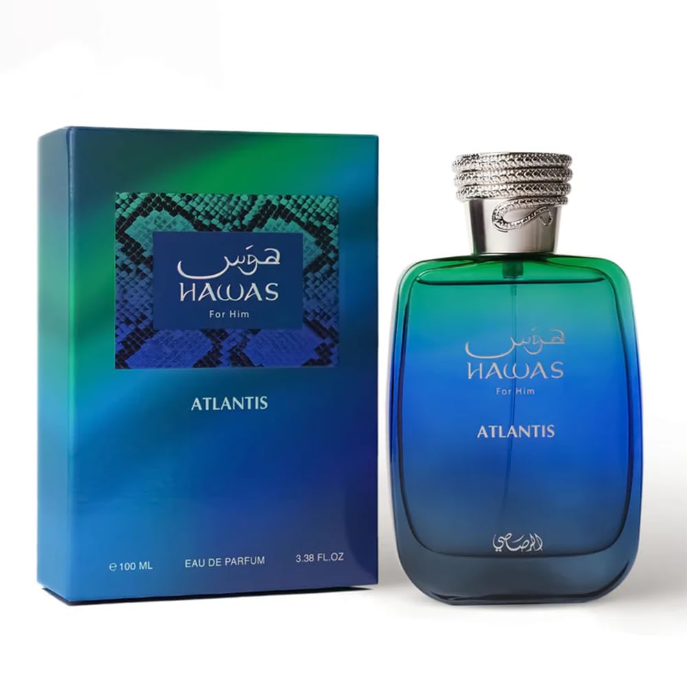 Rasasi Hawas Atlantis EDP Men Perfume 3.4oz 100ml EAU DE PARFUM SPRAY
