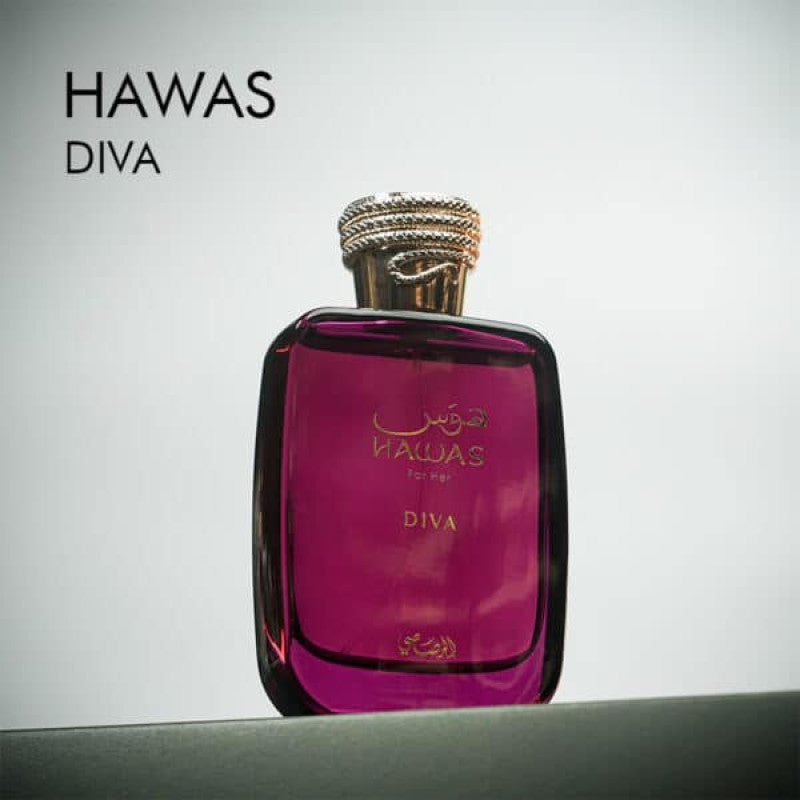 Rasasi Hawas Diva EDP Women Perfume 3.4oz 100ml EAU DE PARFUM SPRAY