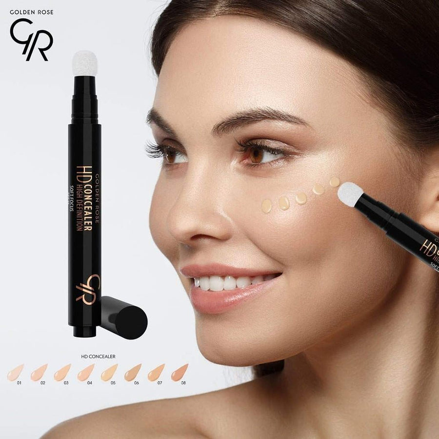 Golden Rose HD Concealer High Definition Under-Eye Circles, Flawless Appearance