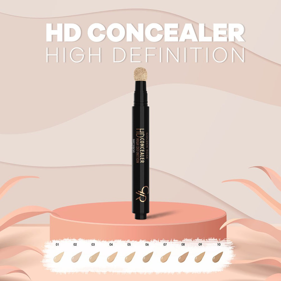 Golden Rose HD Concealer High Definition Under-Eye Circles, Flawless Appearance