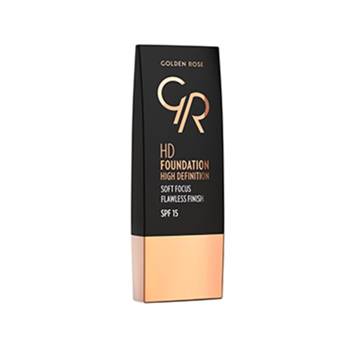 Golden Rose HD Foundation High Definition Creamy, Moisture Rich, Oil Free Formula, Medium Coverage, Even Skin Tone #color_104 Beige