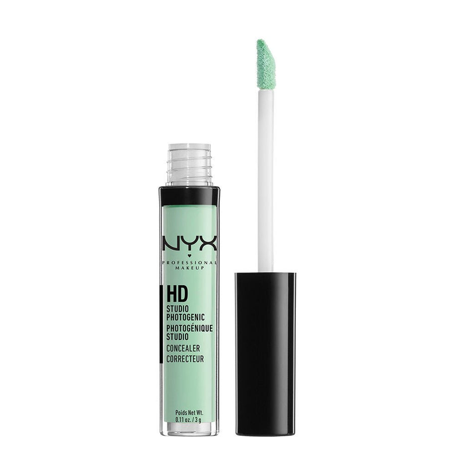 NYX HD Studio Photogenic Concealer Wand 3g, Lightweight Liquid Concealer, Medium to Heavy Coverage #color_CW 12 Green