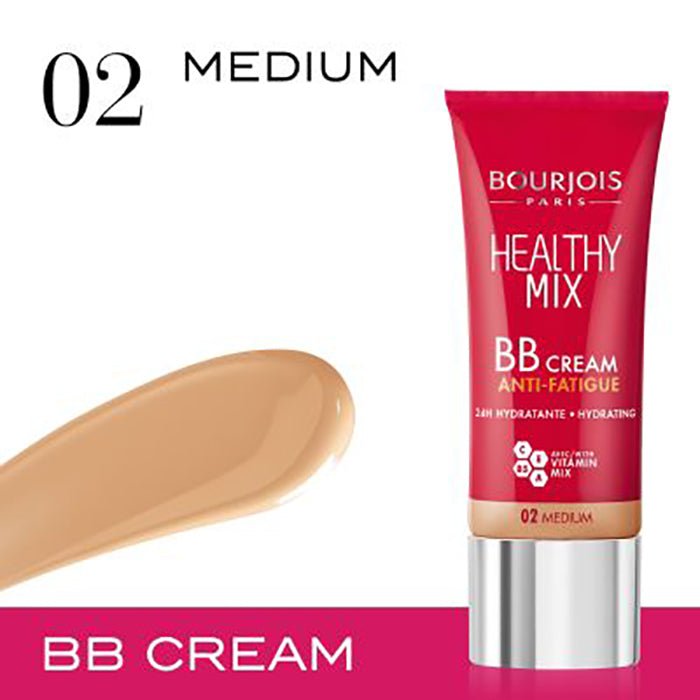 Bourjois Healthy Mix BB Cream 1.0oz 30ml Lightweight Vitamin Enhanced #color_02 Medium