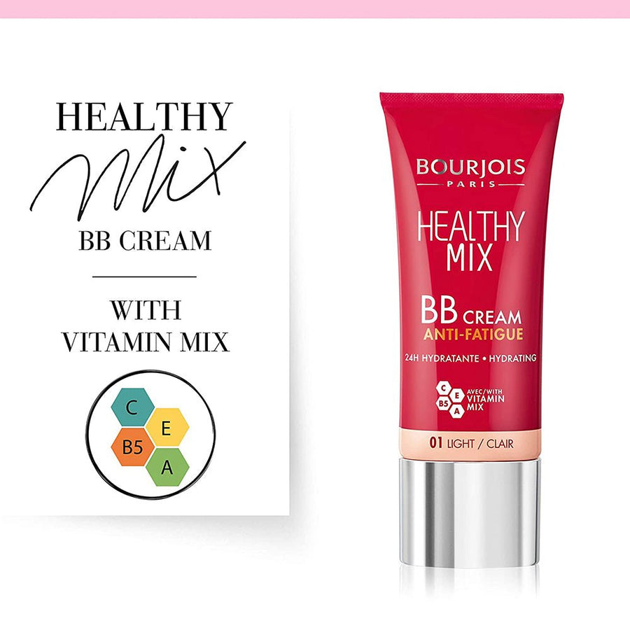 Bourjois Healthy Mix BB Cream 1.0oz 30ml Lightweight Vitamin Enhanced #color_01 Light / Clear