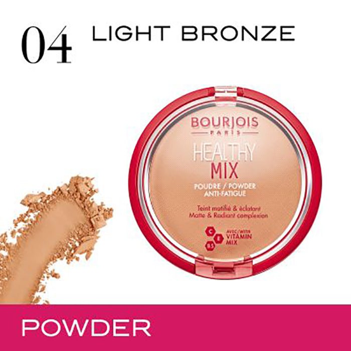 Bourjois Healthy Mix Powder 0.28oz 8g Buildable Smooth Matte Finish #color_04 Light Bronze