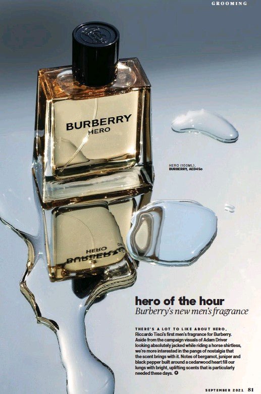 Burberry Hero Men Perfume 3.4oz 100ml EAU DE TOILETTE SPRAY  