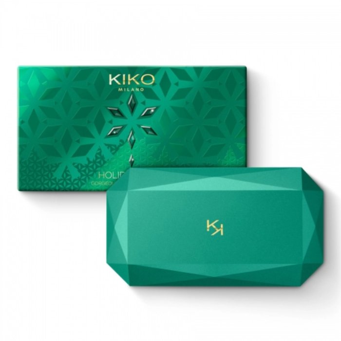 Kiko Holiday Gems Gorgeous Eyeshadow Palette 02 Forever Glam 0.26oz 7.5g, 5 Multi-Finish Eyeshadows: Matte, Metallic, And Sparkly